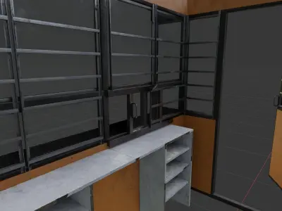 Old Dirty Soviet Kiosk Low-poly 3D model