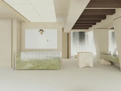          restaurant cafe  interior   3D model
