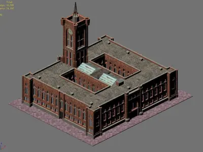 Different dimension - architecture 09 3D model