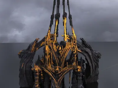 Femorian Ireland tower 2   3D model