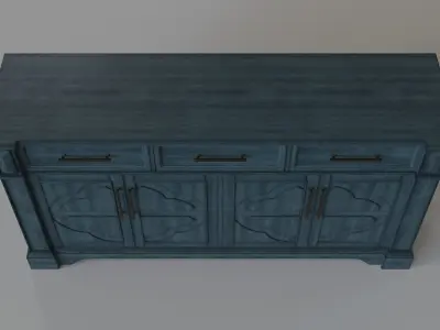 Craft And Main Accent Media Cabinet 3D model