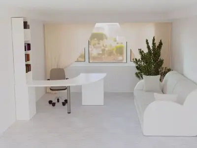 Interior design scene 3D model 3D model