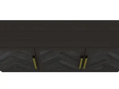Restoration Hardware- Herringbone Media Console-001 3D model