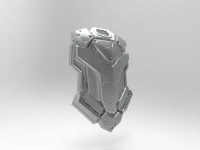  sci-fi fantasy shield  3D print model purchase