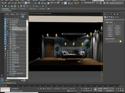 Photorealistic scene - Living Room 3D model 3D model