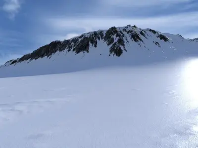 Snow Mountain 11 Low-poly 3D model