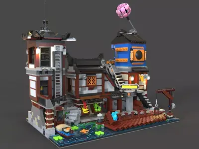 Lego Ninjago city 3D model