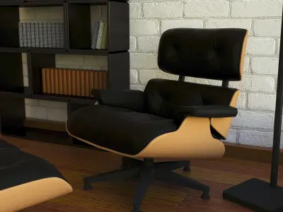 villa room scene  3D model