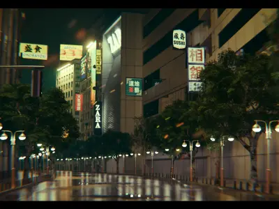 Tokyo Shibuya crossing  3D model