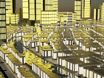 Yokohama Japan Citymap Building 3D model