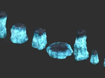 Rock Set 05 - Magic 3D model