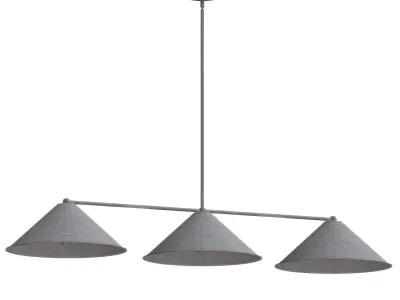 Fairhope 3 Light Dimmable Pendant 3D model