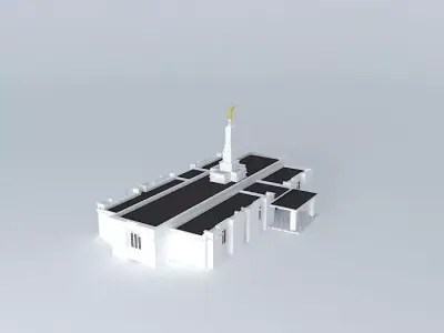 LDS Temple San Jose Costa Rica Templo Mormon. 87 th. operatin... Free 3D model