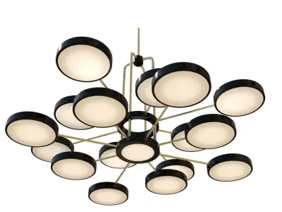 modern chandelier hanging lamp 3D model