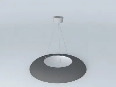 Lamp circular pendant light Free 3D model