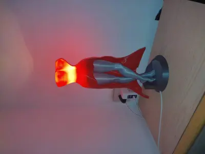 DressWoman bedside lamp 3D print model
