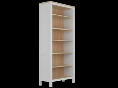 Ikea HEMNES bookcase livingroom bedroom storage low poly Low-poly 3D model