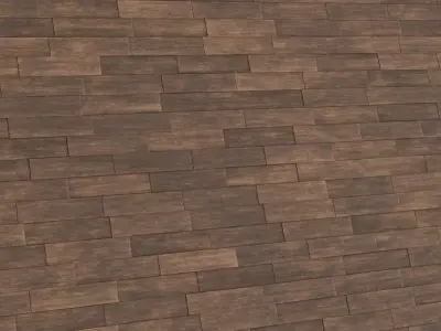 Rustic Dark Walnut Vertical Planks PBR Texture