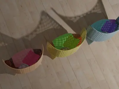 3 Garden chair collection 3D model