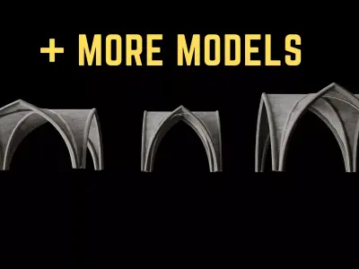 Gothic Vault Collection 3D model