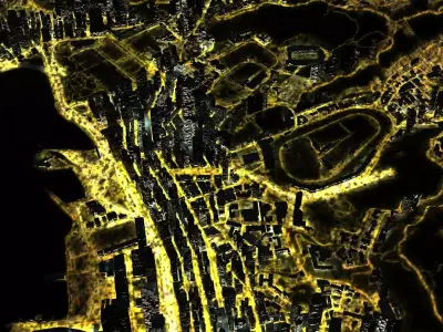 Night HongKong HK China 3D model