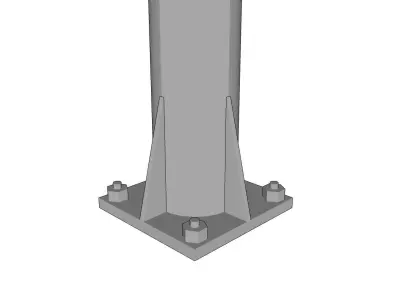 Lamp Post - Light Pole - Light Post - Street Light 15 3D model