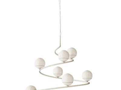 CURL Chandelier 3D model