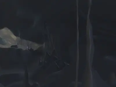 Fantasy Cave Low-poly 3D model