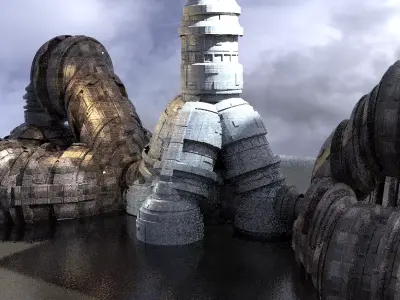 Planet Arch Pulse Terra Shard 2  3D model