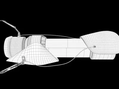 portal gun Low-poly 3D model
