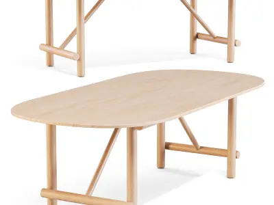 B and B Italia Ayana - Dining Table 3D model