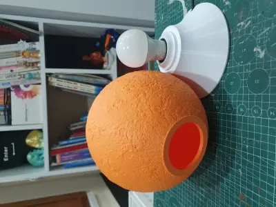 Planet Lamp -- Venus -- 3D Print Ready Night Light 3D print model