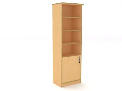 bookshelf 1 cover plywood Low-poly 3D model