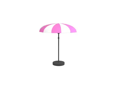 Garden Umbrella v1 007 Low-poly 3D model