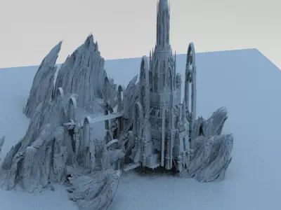 Dwarven city 1 3D model