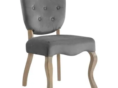 Fairfield Tufted Velvet Side Chair 3D model