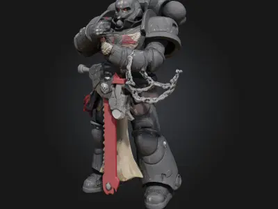  Warrior of the Void  Interdimensional Guardian 3D Model 3D print model