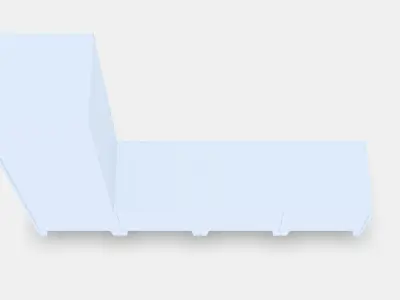 PLATSA Wardrobe with 4 doors Low-poly 3D model