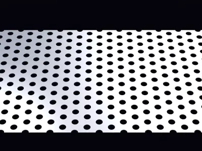 Perforated panel with 23 percent opening 25O97 3D model