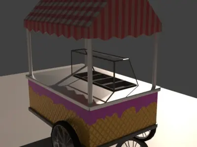 Park Props Low-poly 3D model