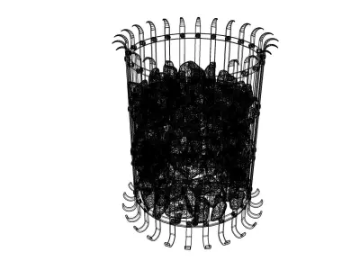 Brazier fired with coke or coal 3D model