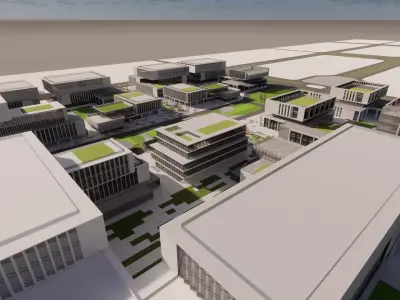 Modern City Block -A27 3D model