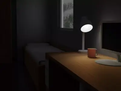 kit-models Bedroom low-poly multifunctional Low-poly 3D model