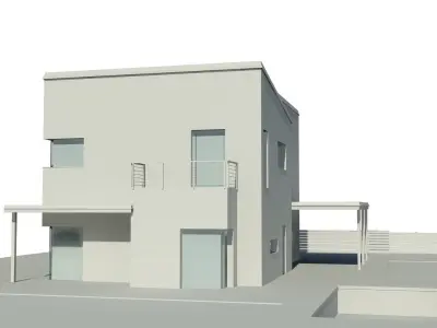 Family house Free 3D model