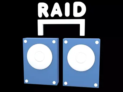 RAID Icon v1 002 Low-poly 3D model