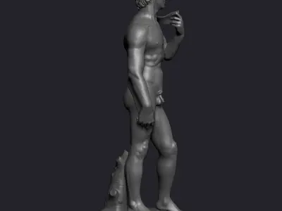 David Statue by Michelangelo Zbrush 3D Model 3D model
