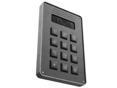 Digital Combination Lock Low-poly 3D model