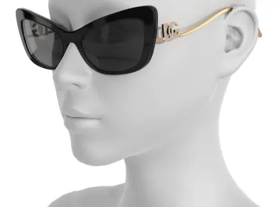 DG Crystal Sunglasses Low-poly 3D model