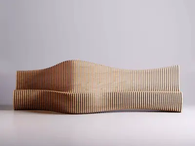 Parametric Furniture - Bench 3D Model Pack