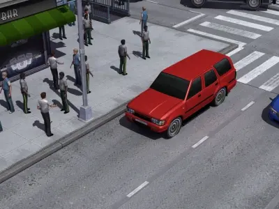 NYC Street Crime Scene 3D model